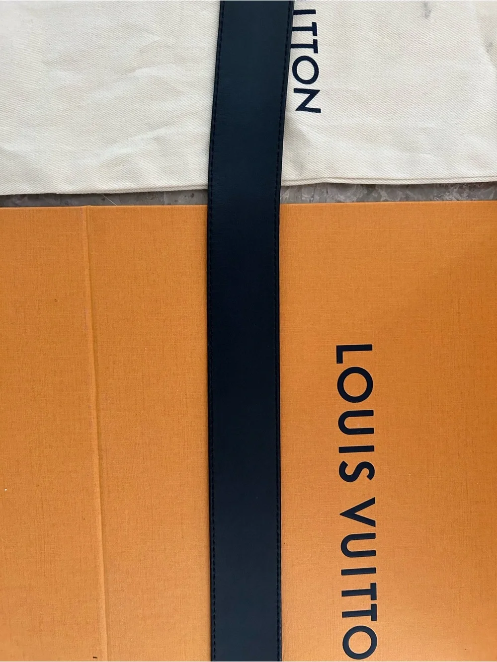 Louis Vuitton Black Damier Graphite Belt with Silver LV Buckle